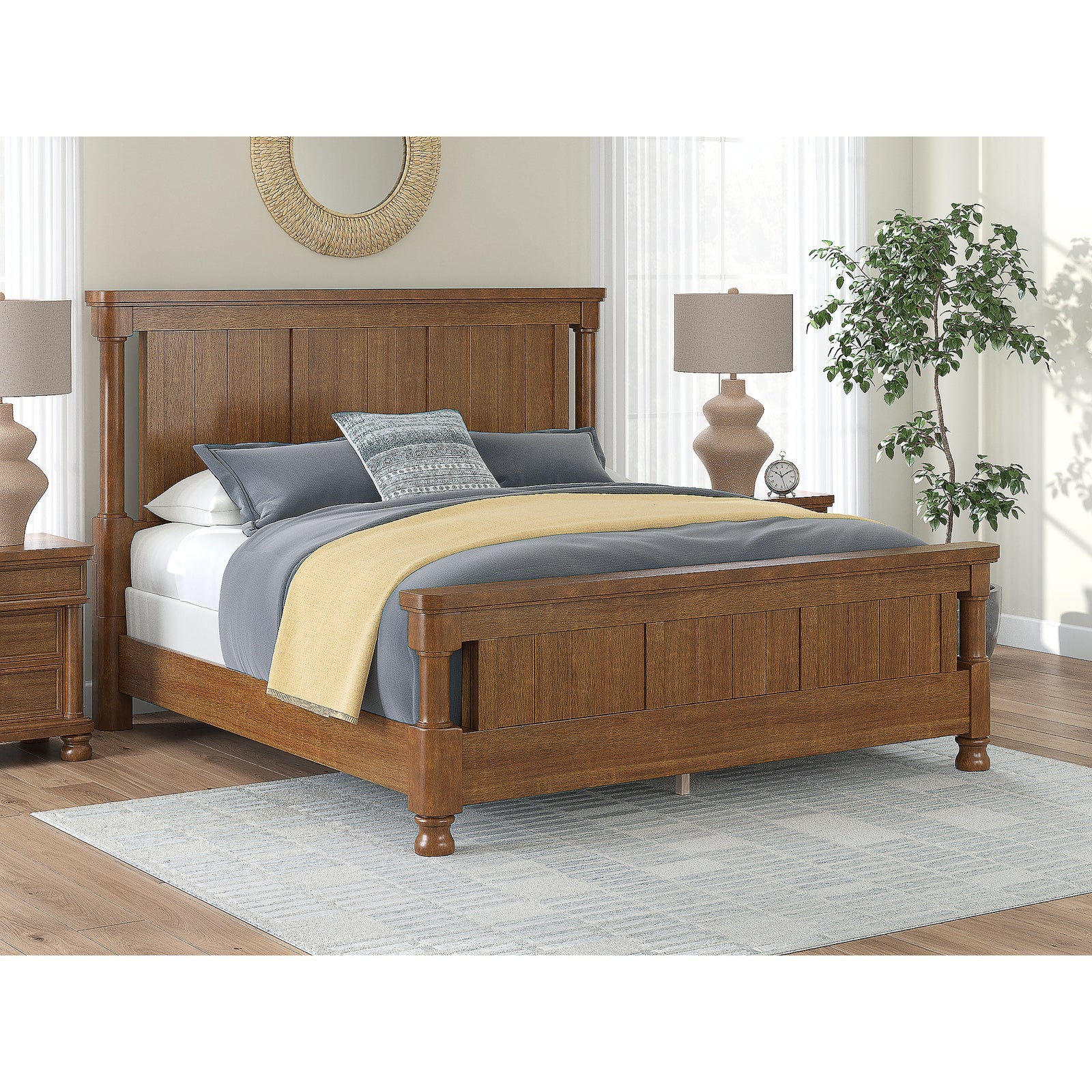 Rowlenstown King Poster Bed (PCB824-SI) - Image 7