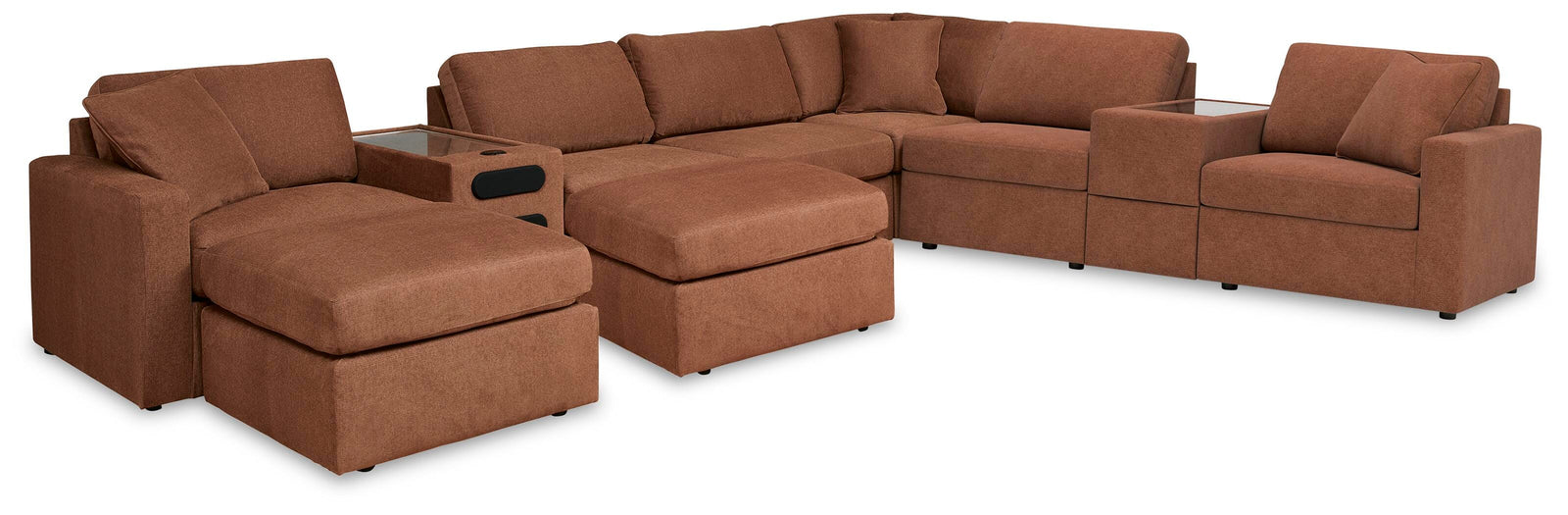 Modmax 8-Piece Sectional and 2 Ottomans (92102-SI)