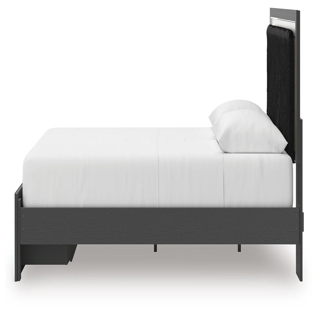Zuraleus Queen Upholstered Panel Platform Storage Bed, Dresser and Mirror (PCB3380-SI) - Image 14