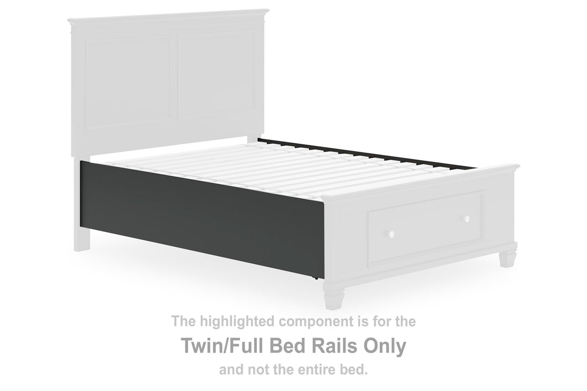 Lanolee Bed Rails (Youth) - Black  (B687-SI)