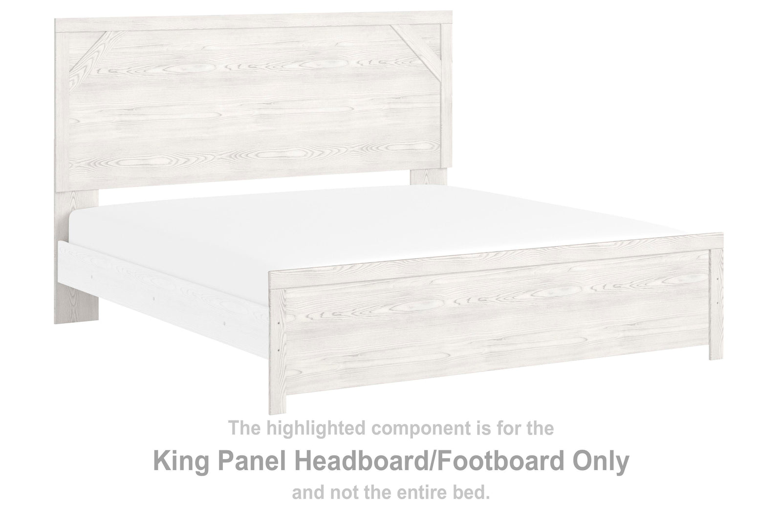 Gerridan Panel Headboard/Footboard - White/Gray  (B1190-SI) - Image 3