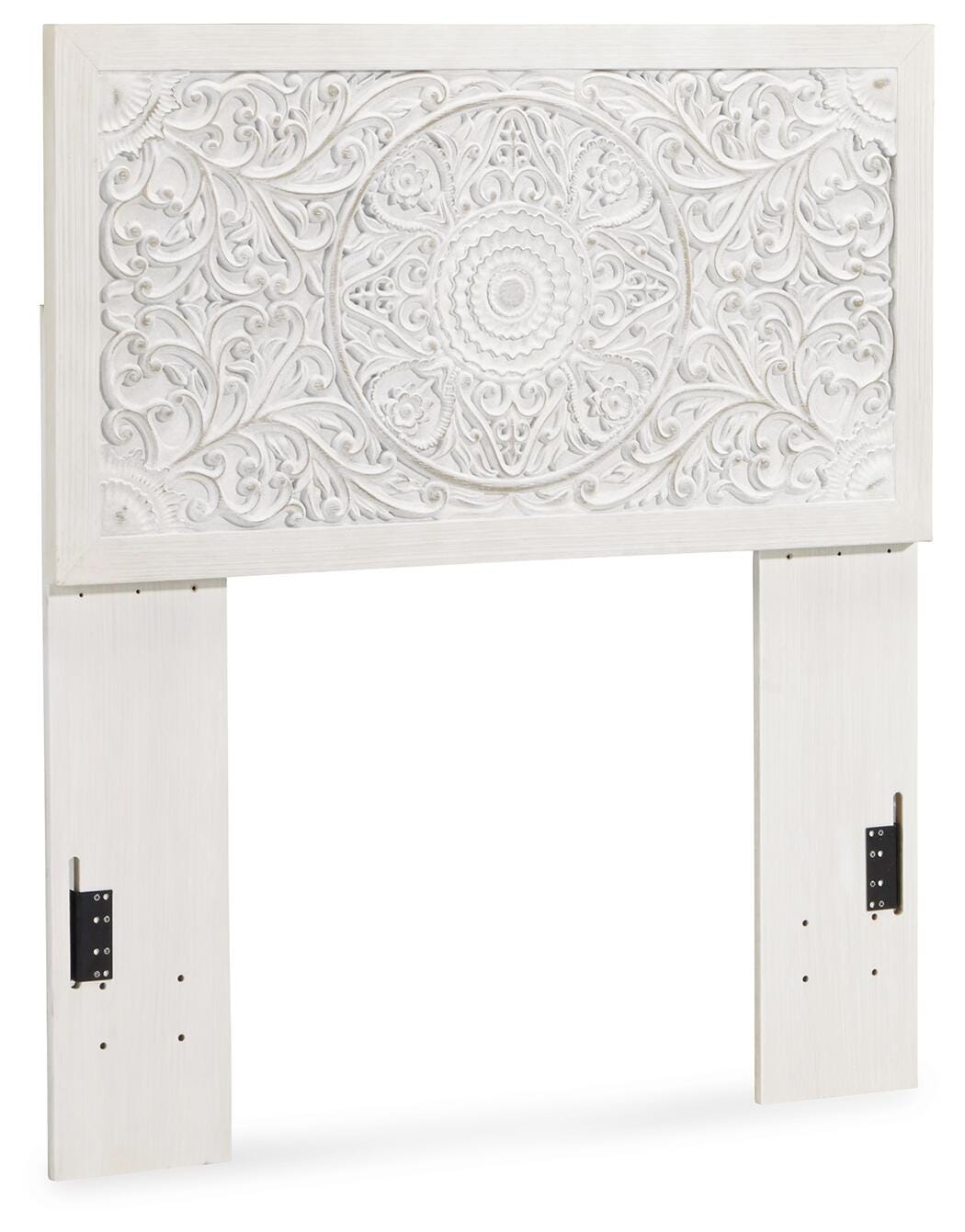 Paxberry Panel Headboard (Youth) - Whitewash  (B181-SI) - Image 5