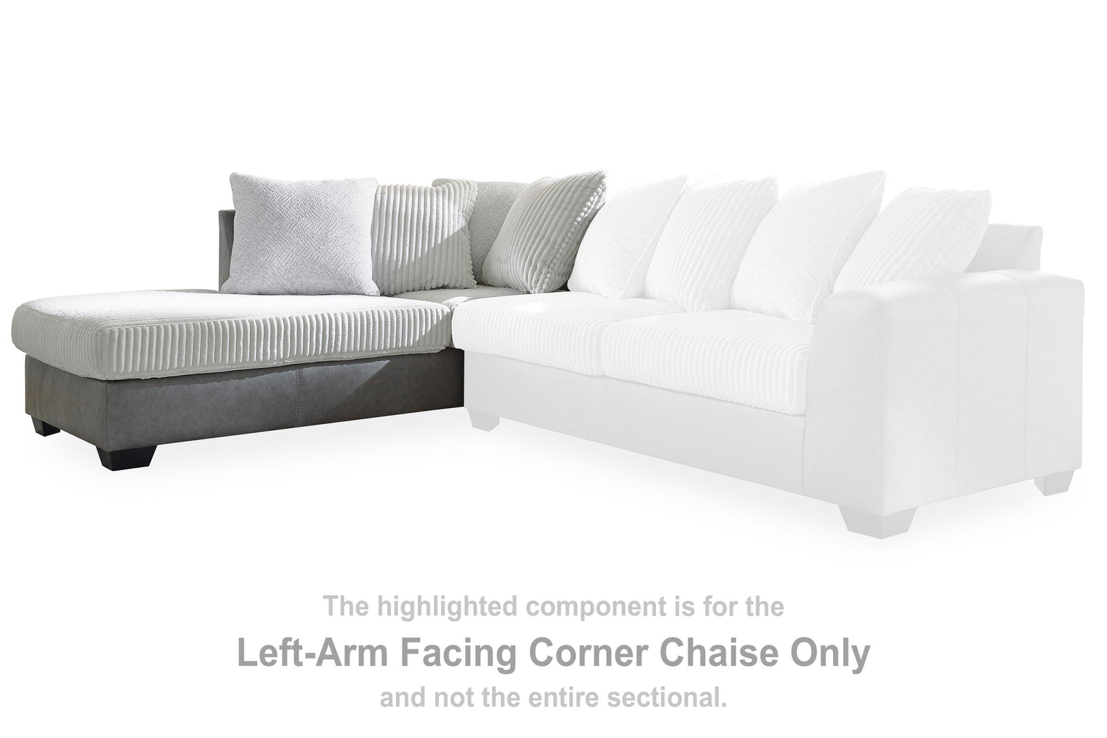 Clairette Court Right-Arm Facing Corner Chaise (31503-SI) - Image 18