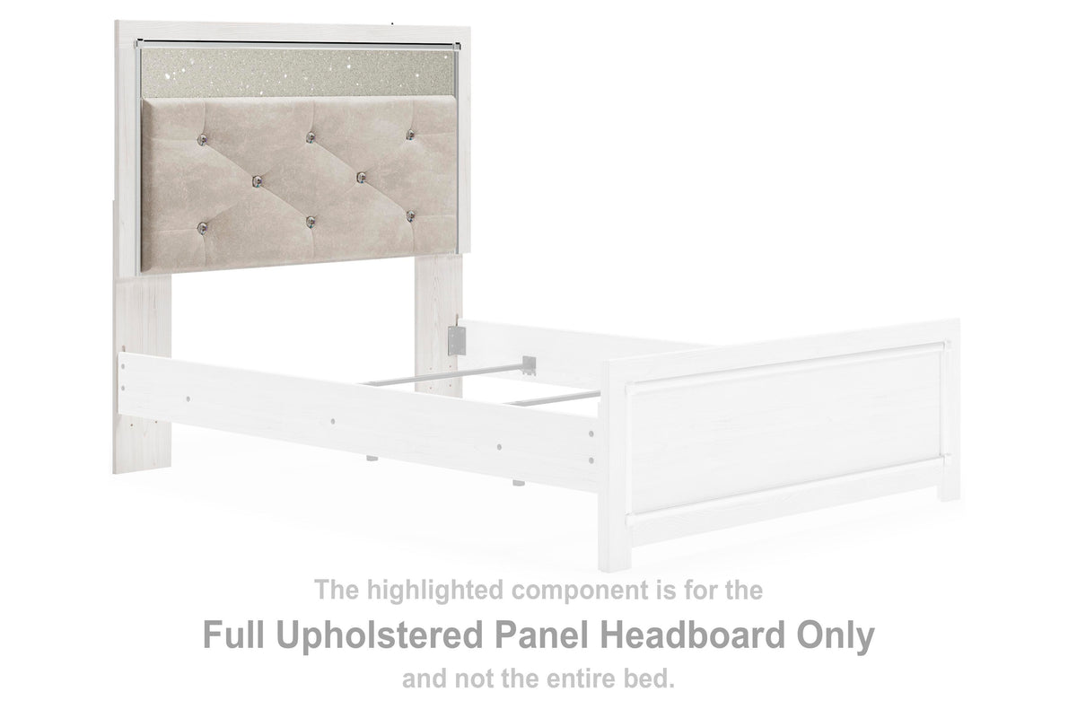 Altyra Upholstered Panel Headboard (Youth) - White  (B2640-SI)