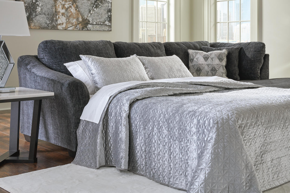 Biddeford 2-Piece Sleeper Sectional with Chaise (35504-SI) - Image 2