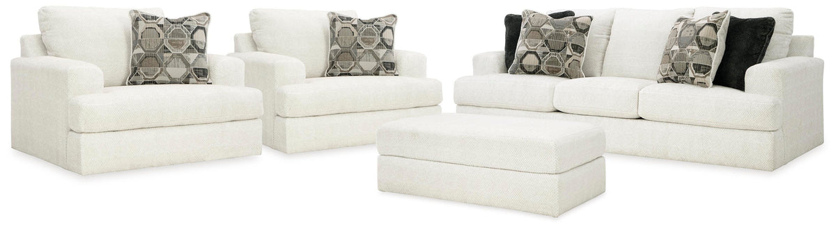 Karinne Sofa, 2 Chairs and Ottoman (31403-SI)