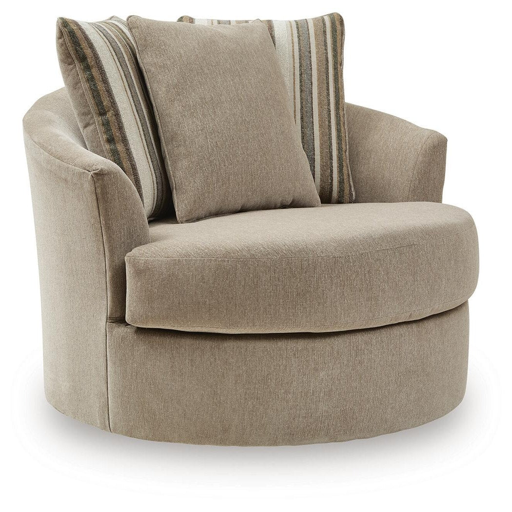 Linenhause Oversized Swivel Accent Chair (31803-SI)