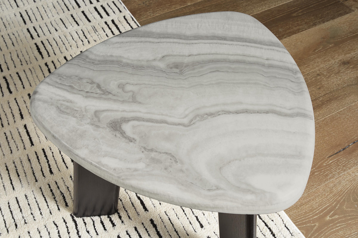 Lilyberg Table (Set of 3) - Gray/Black  (T389-SI) - Image 5
