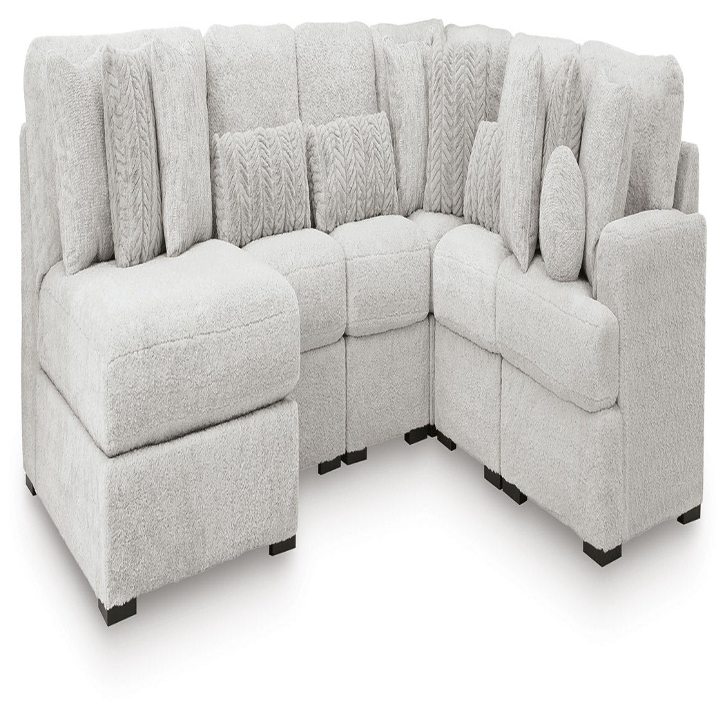 Cuddle Plush 6-Piece Sectional with Chaise (PC59106-SI)