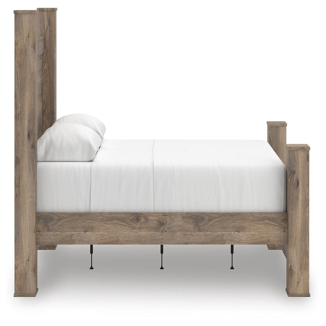 Rusticott Queen Poster Bed, Dresser and Nightstand (PCB2260-SI) - Image 13