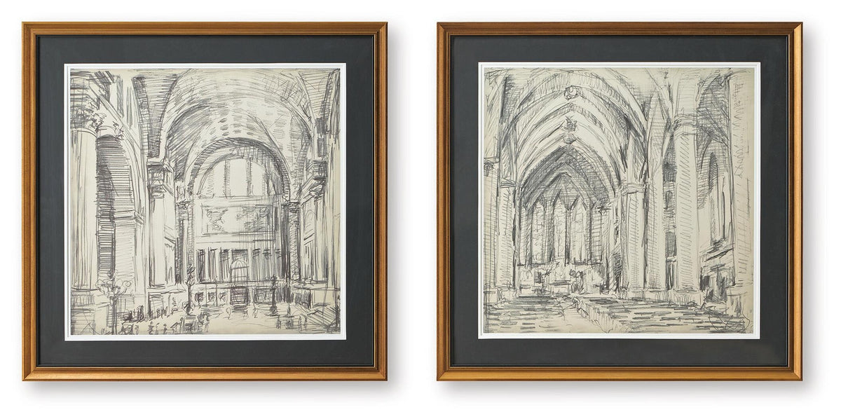 Downyard Wall Art (Set of 2) (A8000548-SI)