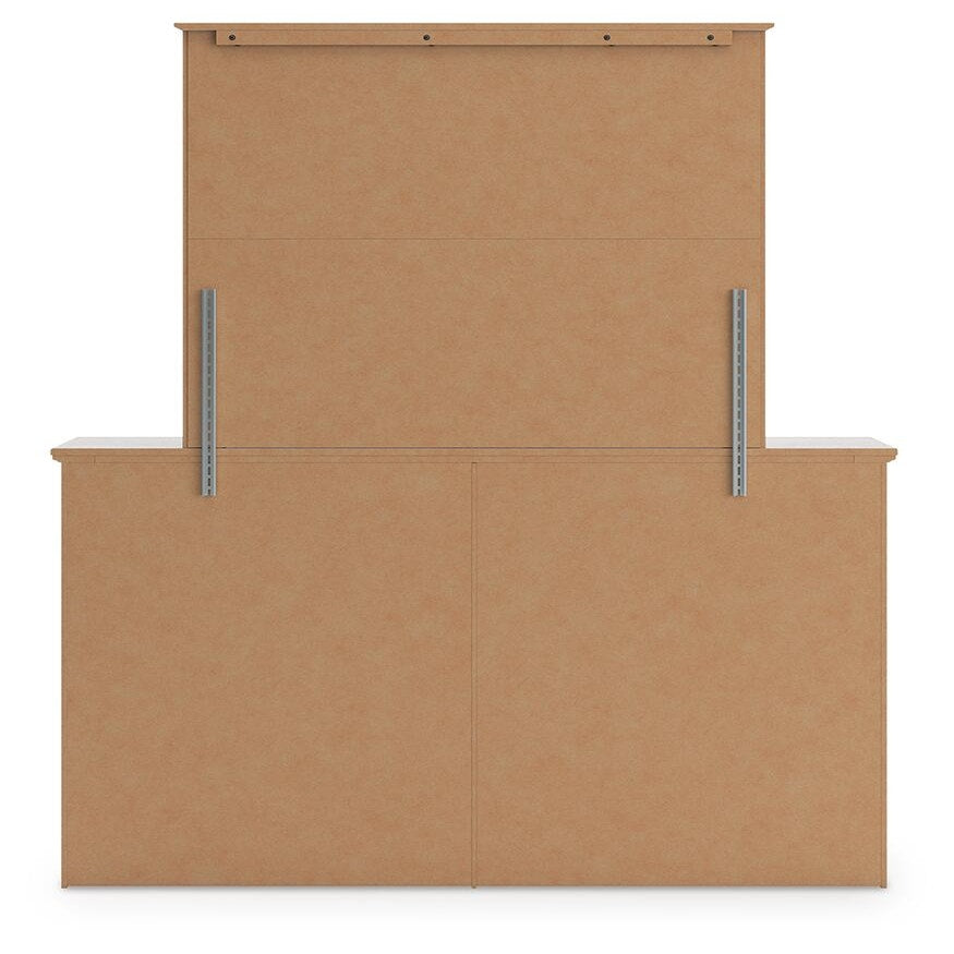 Makidern Queen Panel Bed, Dresser, Mirror and Nightstand (PCB1171-SI) - Image 6