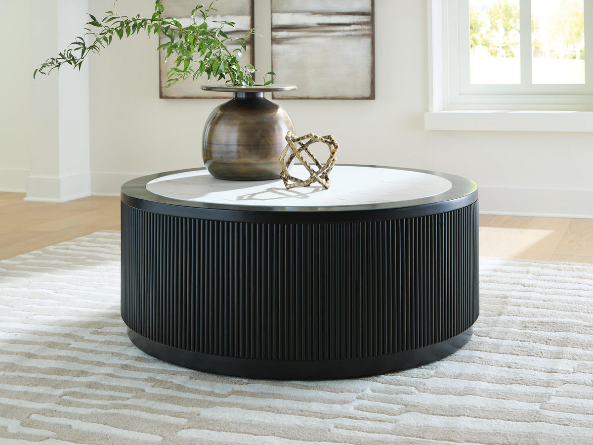 Grayman Coffee Table - Black  (T650-SI) - Image 2