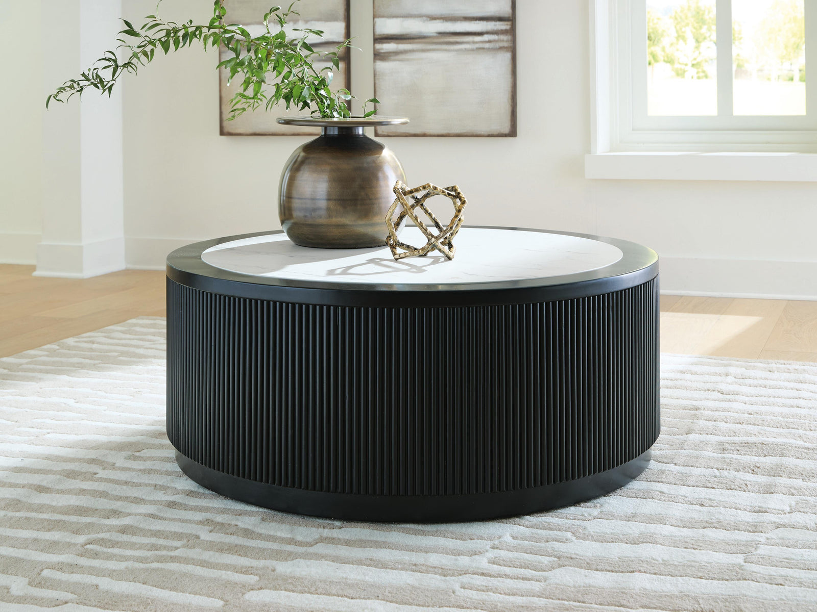Grayman Coffee Table - Black  (T650-SI) - Image 2