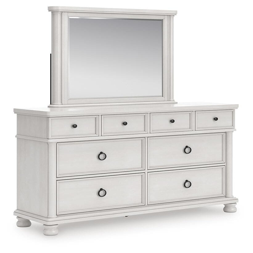 Rowlenstown Queen Poster Bed, Dresser and Mirror (PCB823-SI) - Image 3