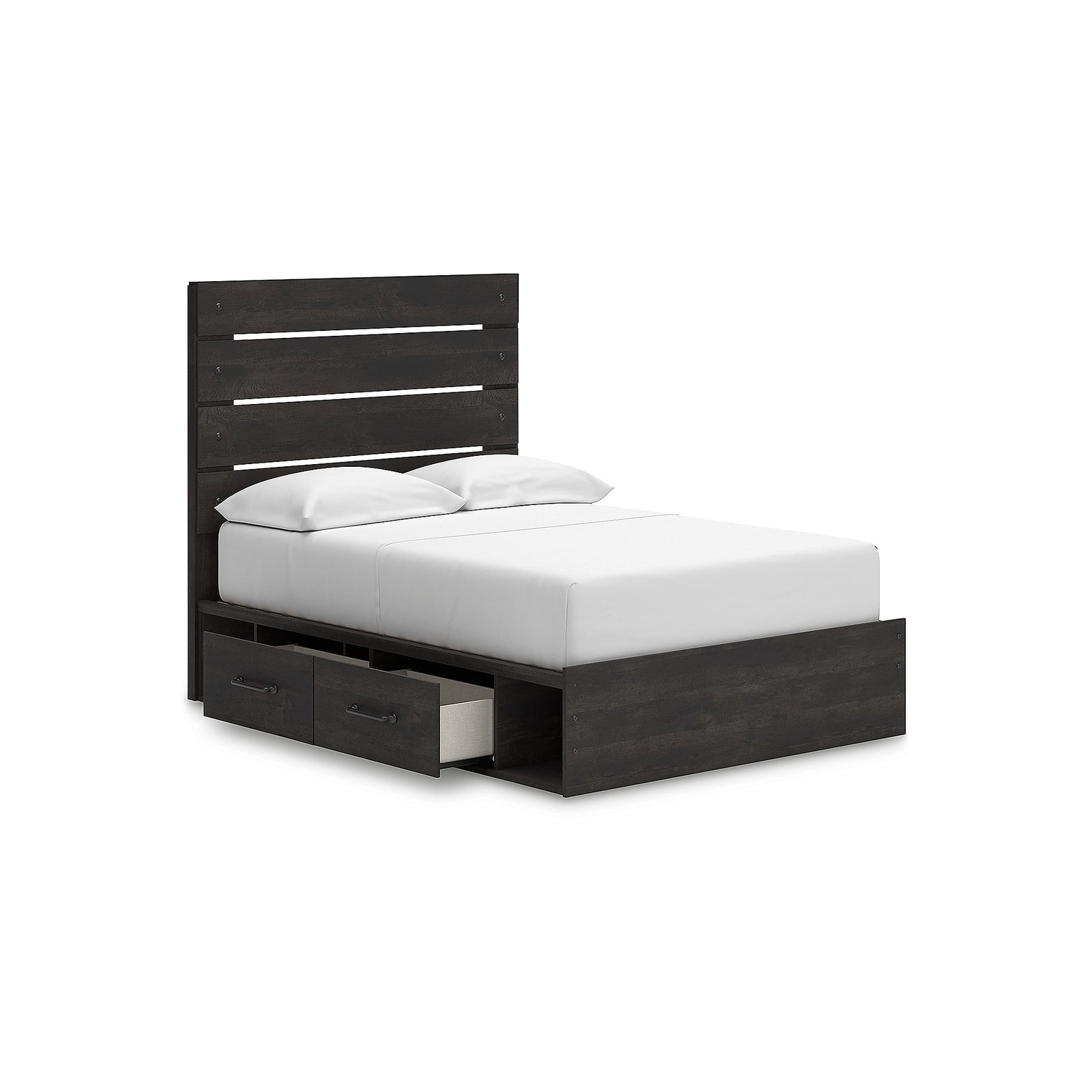 Hollivern Full Panel Bed with Storage (PCB2108-SI) - Image 4