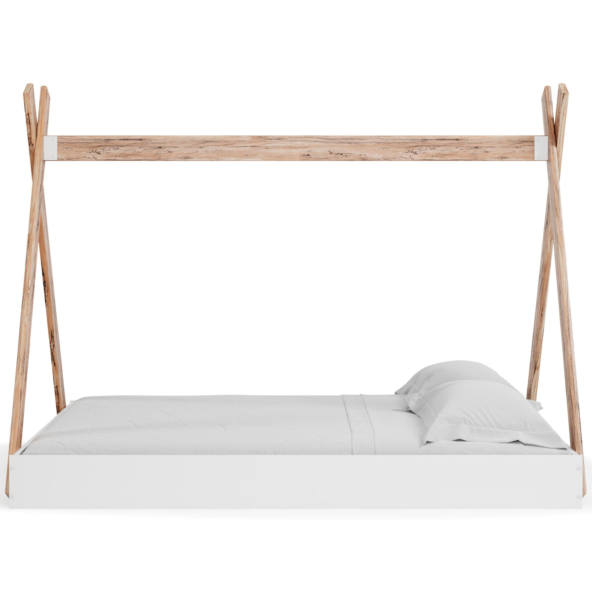 Piperton Tent Complete Bed in Box (Youth) - Two-tone Brown/White  (EB1221-SI) - Image 7