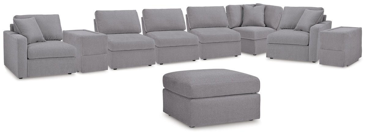 Modmax 8-Piece Sectional and Ottoman (92104-SI) - Image 2