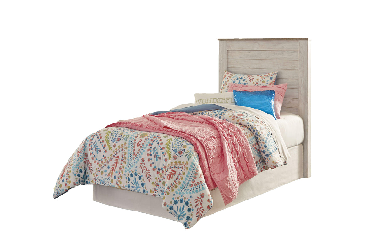 Willowton Panel Headboard - Whitewash  (B267-SI)