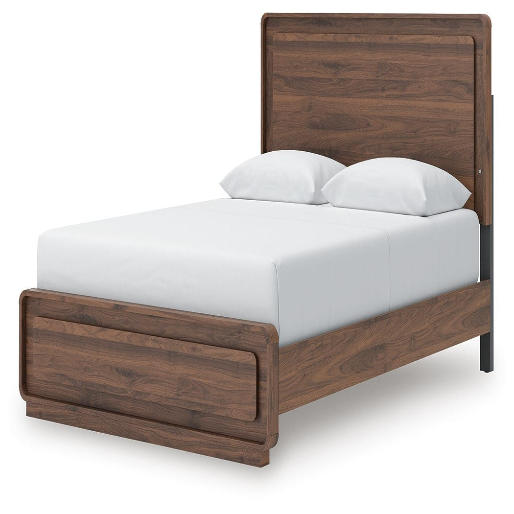 Fortlorn Queen Panel Bed, Dresser, Chest and 2 Nightstands (PCB386-SI) - Image 23