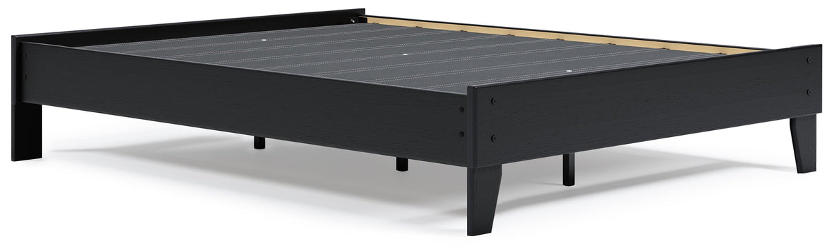 Finch Platform Bed - Black  (EB3392-SI) - Image 5