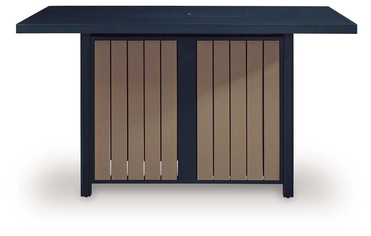 East Beach Outdoor Bar Table with Fire Pit (PCP587-SI) - Image 20