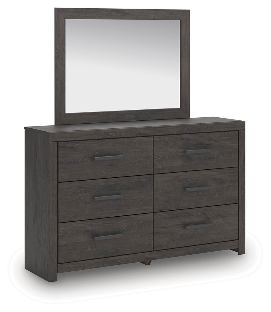 Prendonea Panel Bed, Dresser, Mirror and Nightstand (B3789-SI) - Image 3