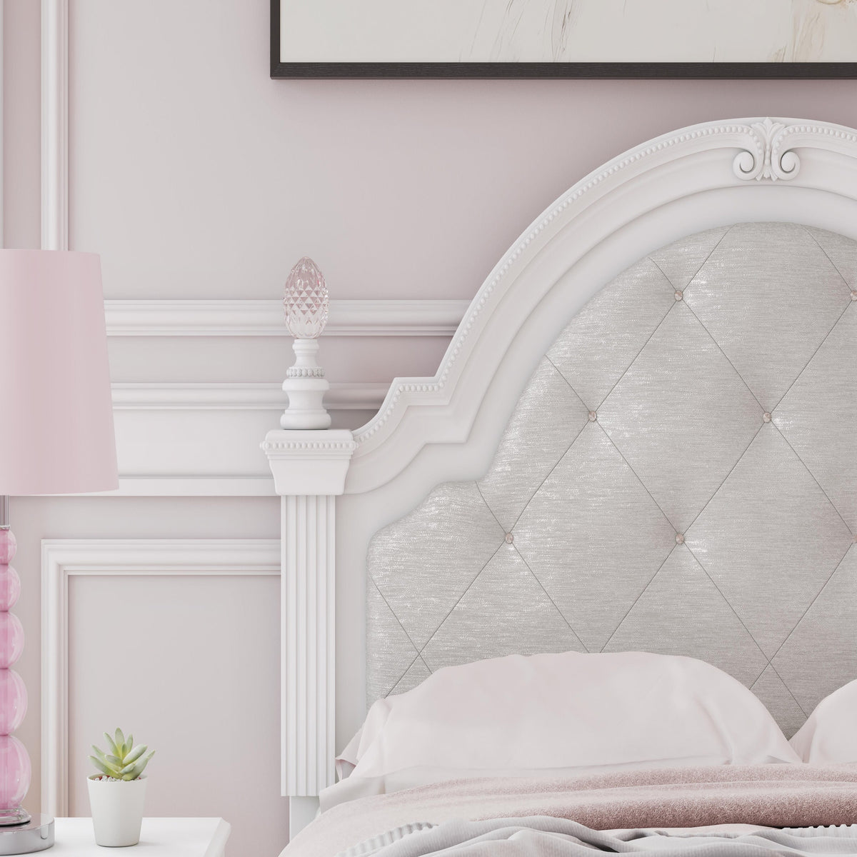 Kozlani Full Upholstered Panel Bed (PCB1819-SI) - Image 12