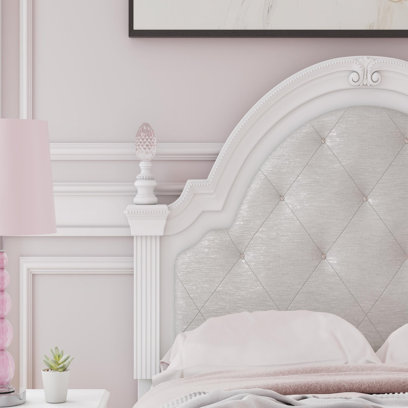 Kozlani Full Upholstered Panel Bed (PCB1819-SI) - Image 12