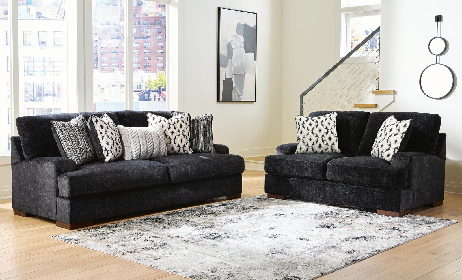 Whitmore Manor Sofa and Loveseat (80404-SI) - Image 8