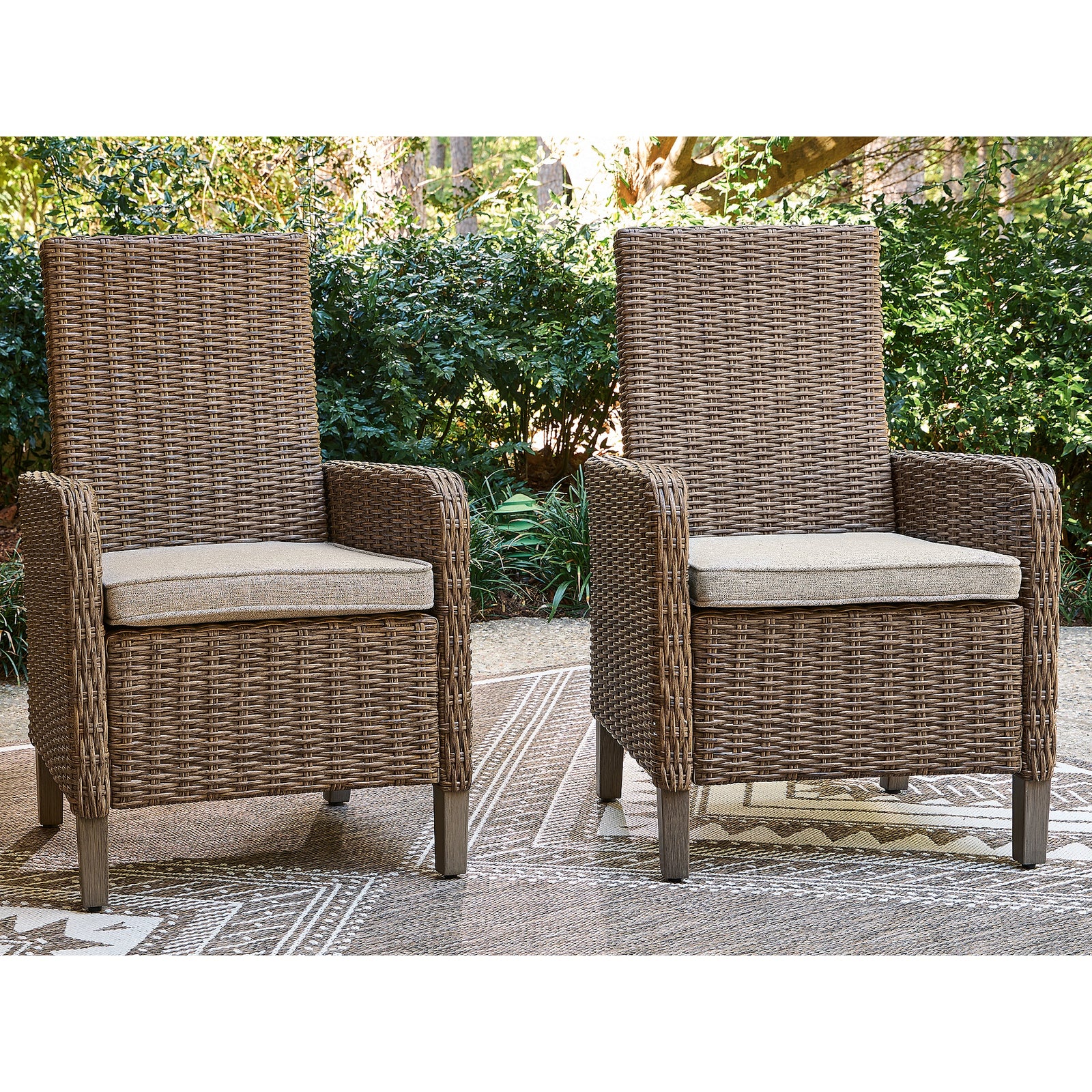 Laguna Heights Arm Chair with Cushion (Set of 2) (PCP790-SI) - Image 2
