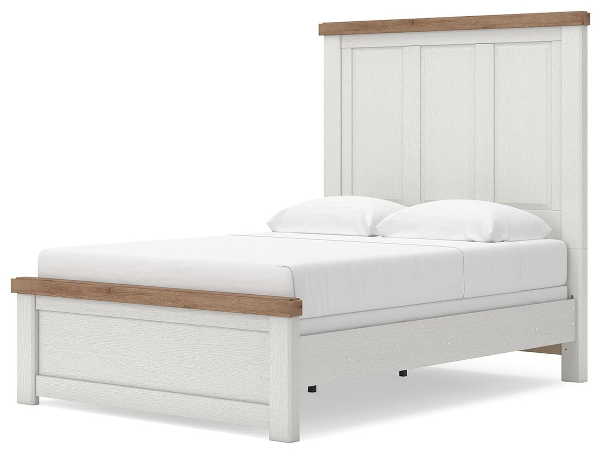 Savonport Panel Bed (Youth) - White/Brown  (B4615-SI) - Image 5