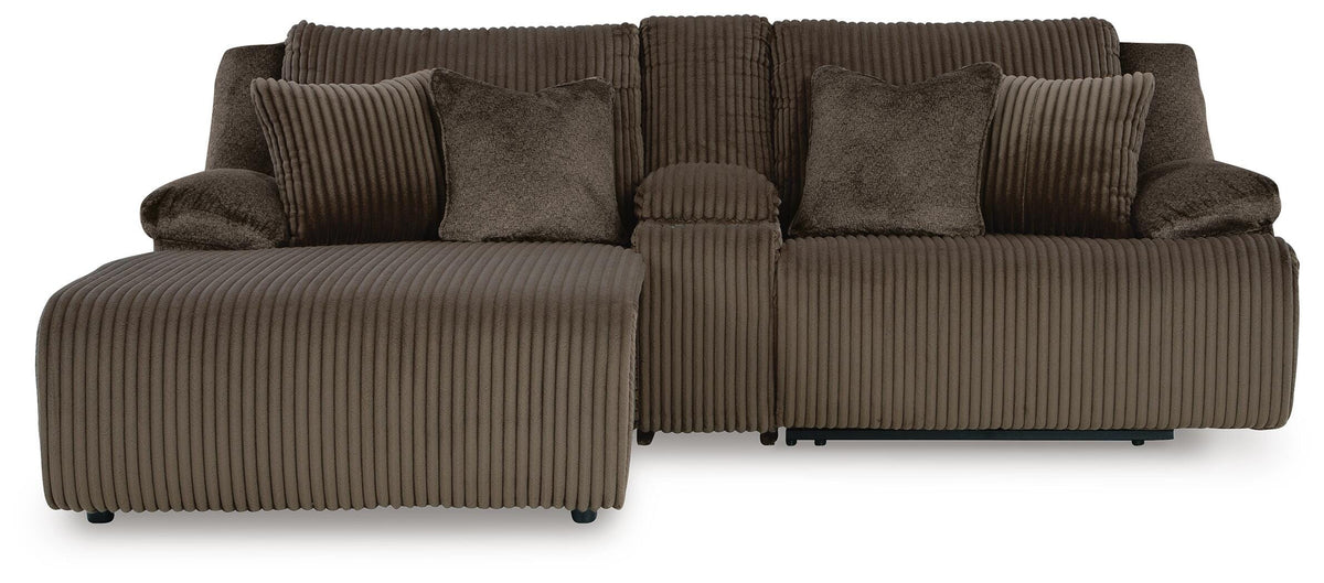 Top Tier 3-Piece Reclining Sectional Sofa with Chaise (92705-SI)