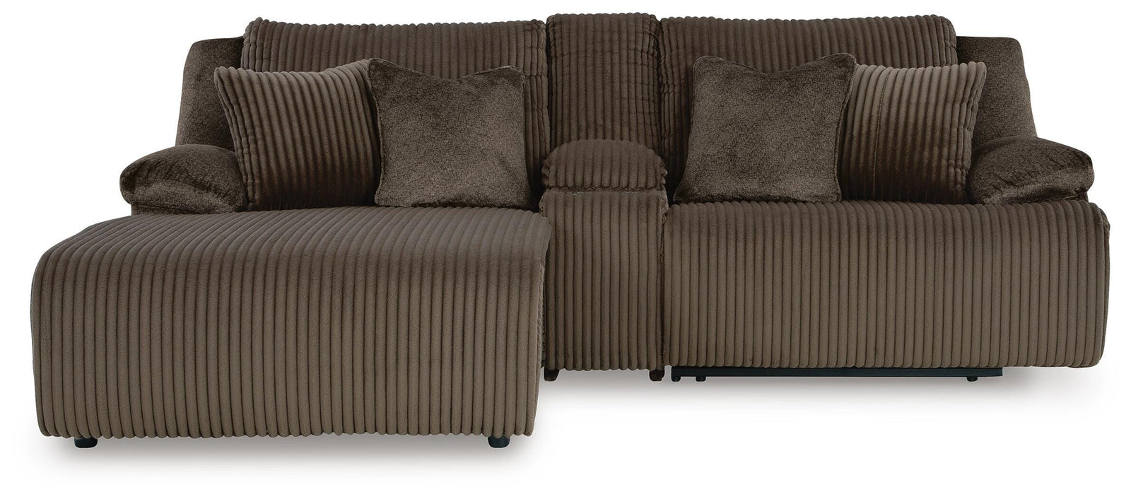 Top Tier 3-Piece Reclining Sectional Sofa with Chaise (92705-SI)