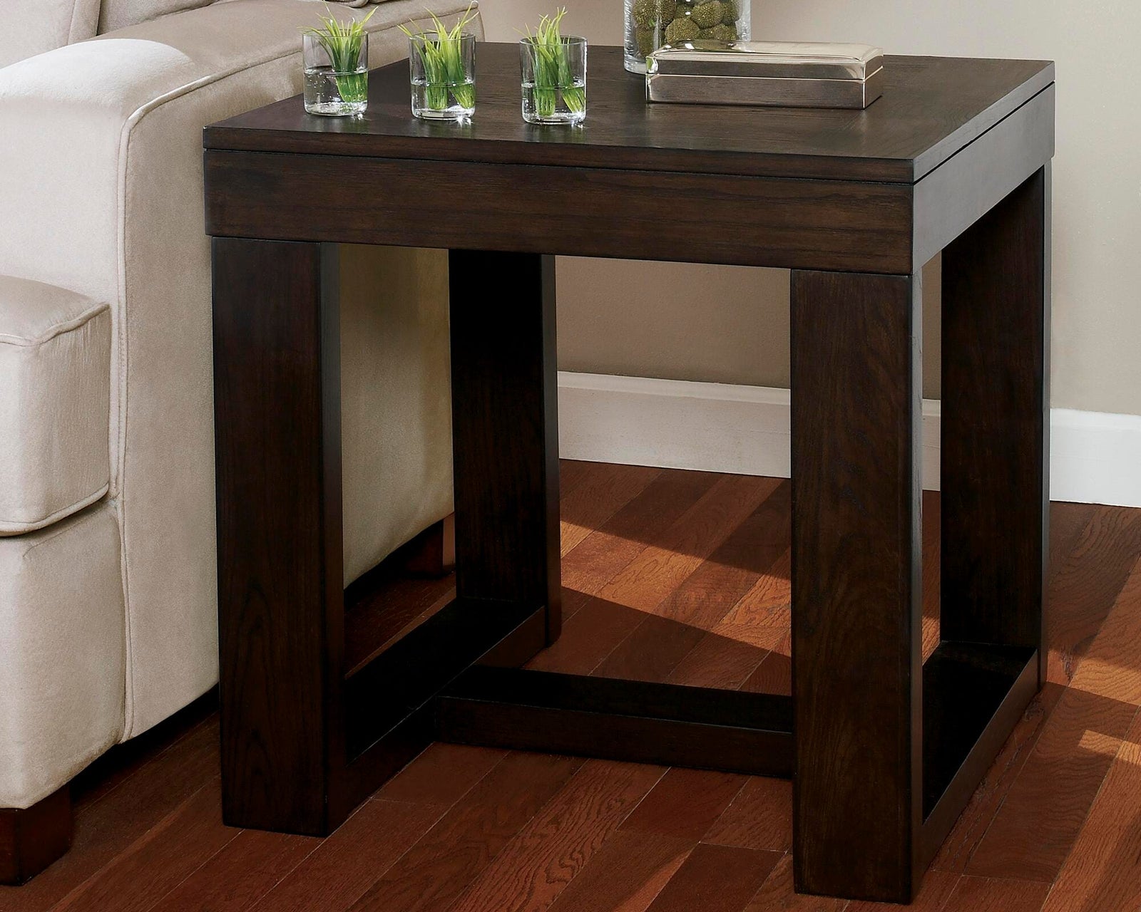 Watson End Table - Dark Brown  (T481-SI) - Image 2