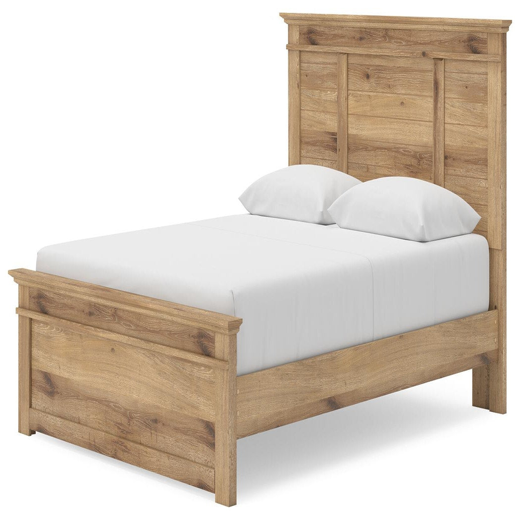 Makidern Queen Panel Bed with Storage, Dresser and Mirror (PCB1170-SI) - Image 15