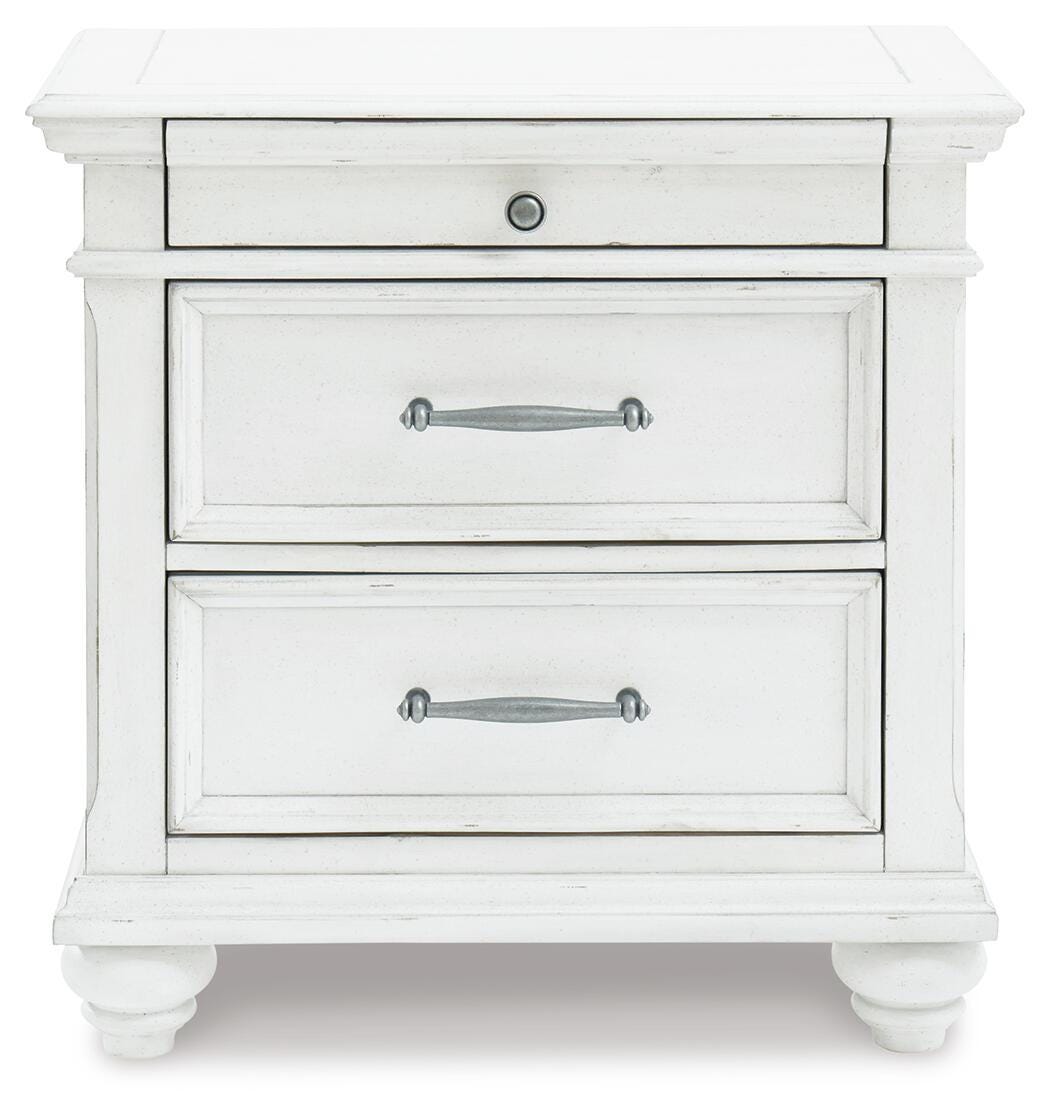 Kanwyn Nightstand - Whitewash  (B777-SI)