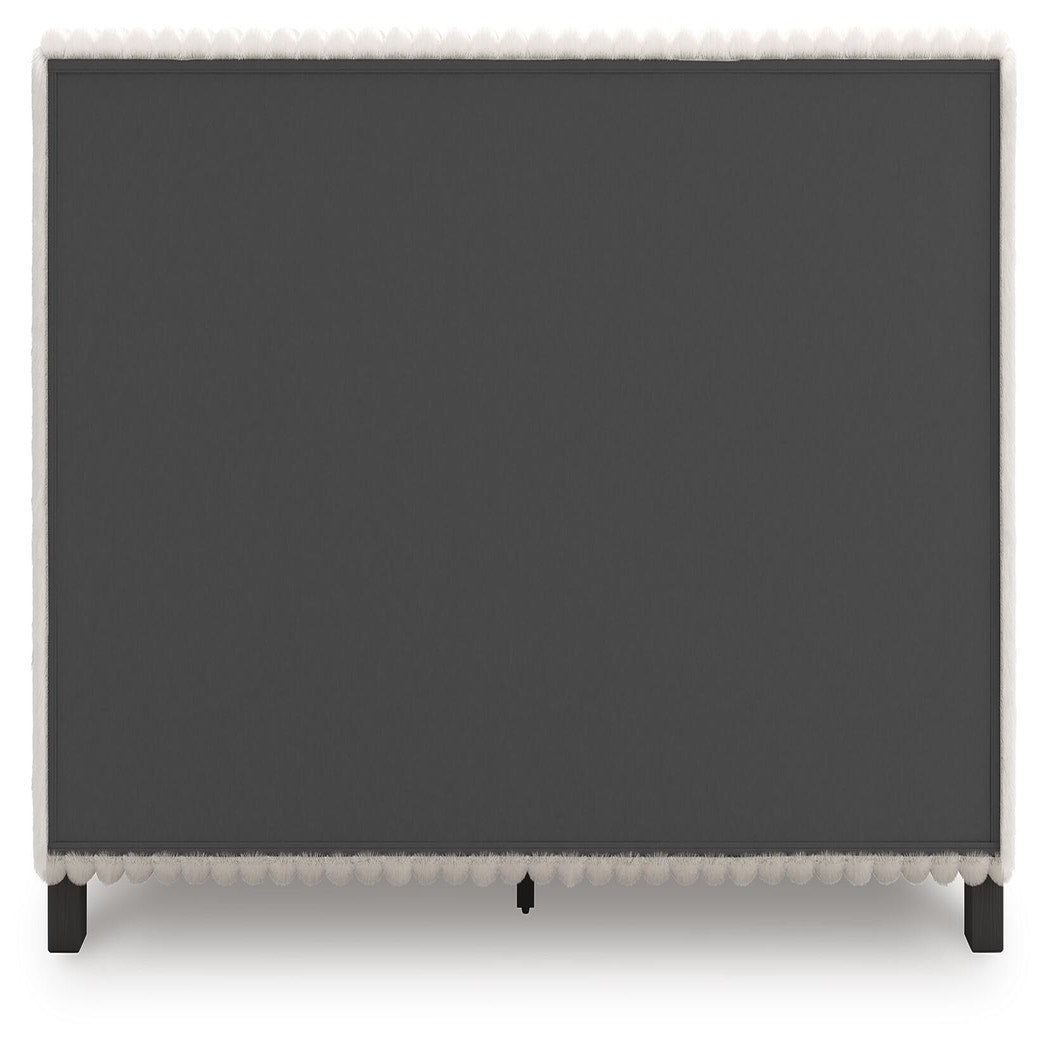 Zuraleus Queen Upholstered Bed, Dresser and Mirror (PCB3381-SI) - Image 12