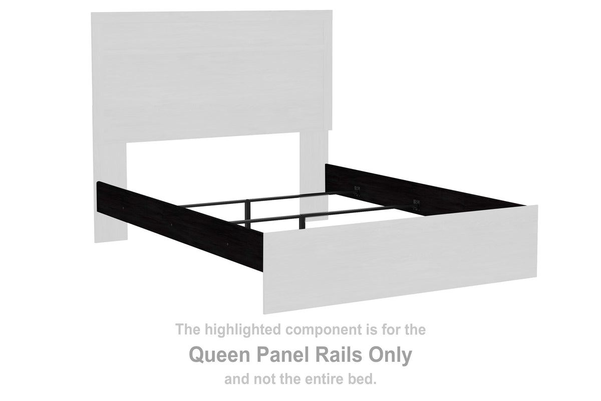 Belachime Panel Rails (Youth) - Charcoal  (B2589-SI) - Image 3