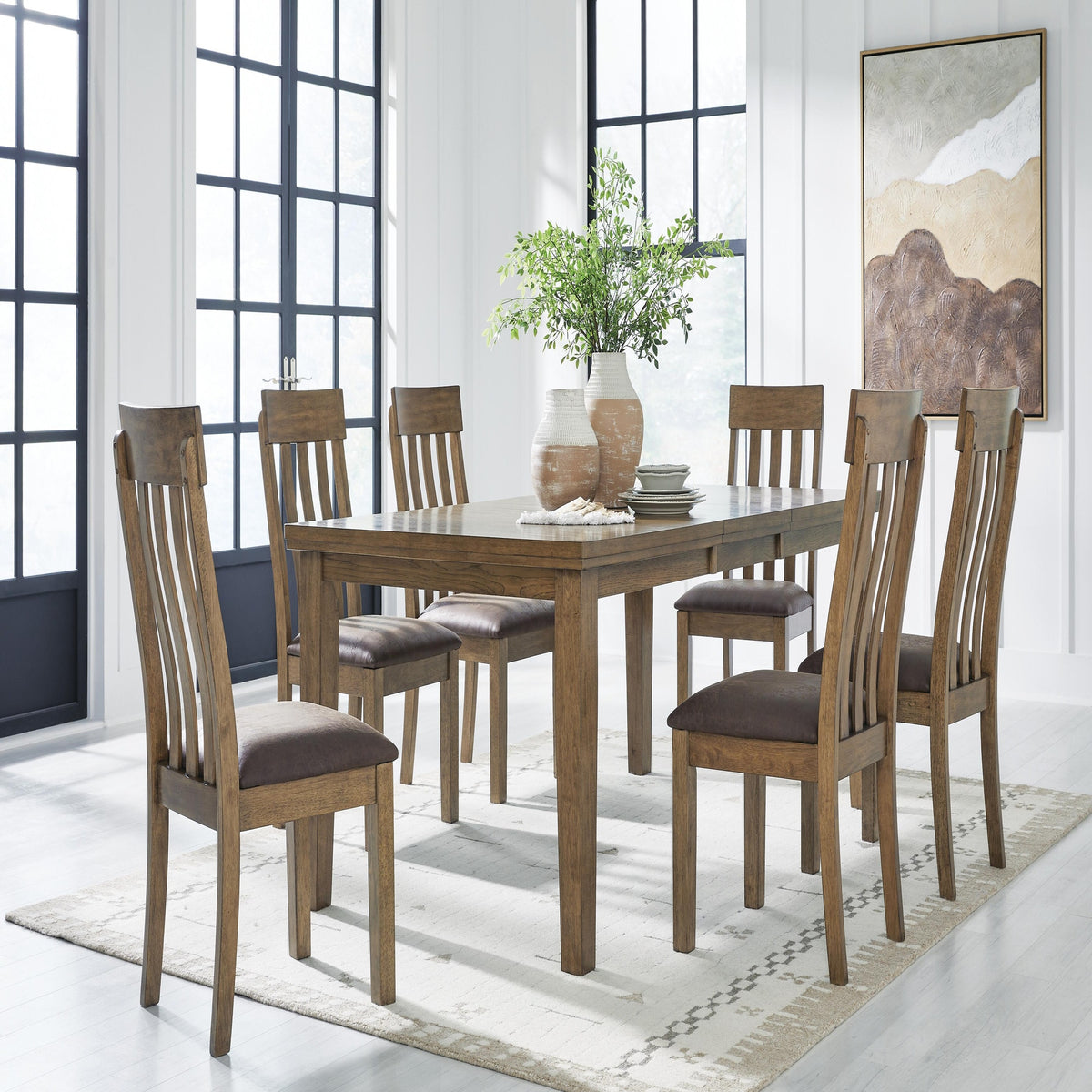 Urbinforte Extension Dining Table and 6 Chairs (PCD592-SI) - Image 10