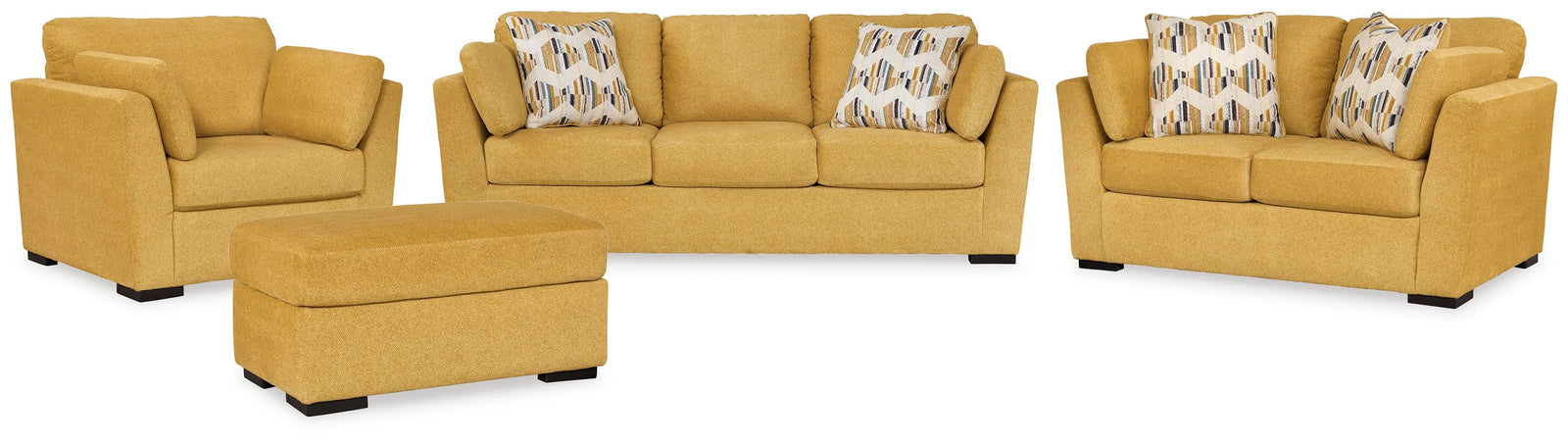 Keerwick Sofa, Loveseat, Oversized Chair and Ottoman (67506-SI)
