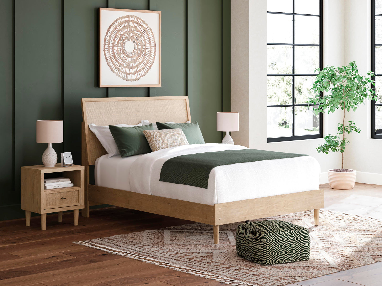 Cielden Panel Bed, Dresser and Nightstand - Two-tone  (B1199-SI) - Image 24