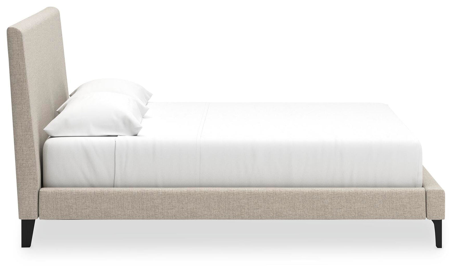 Cielden Upholstered Bed with Roll Slats - Soft Gray  (B1199-SI) - Image 7