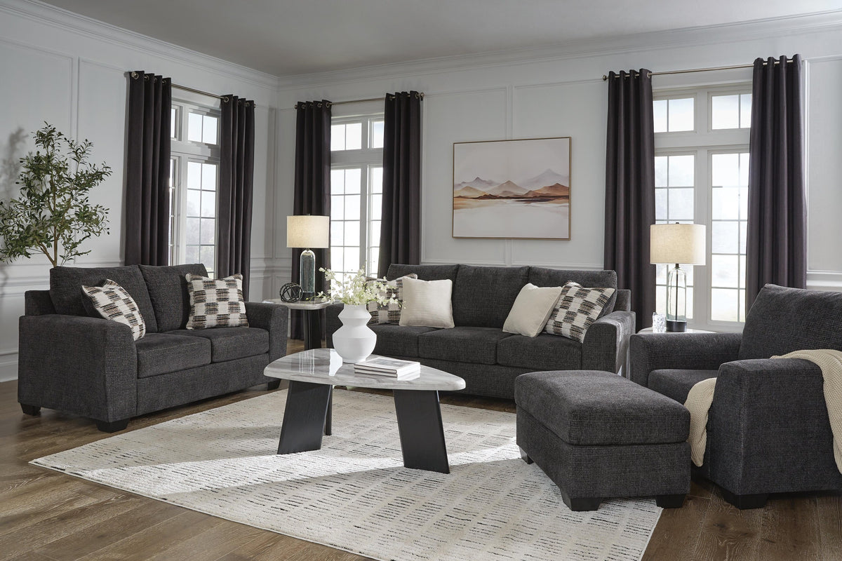 Loreo Sofa, Chair and Ottoman (63101-SI)