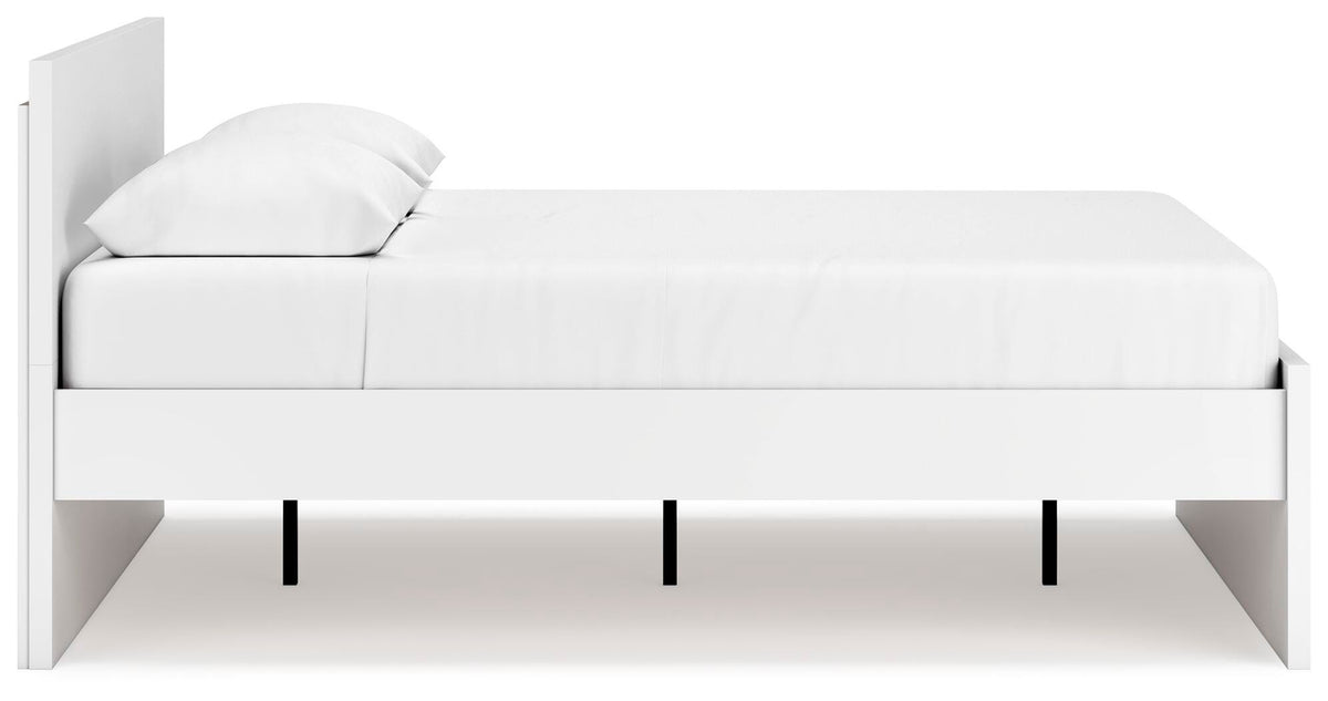 Onita Panel Platform Bed - White  (EB9630-SI) - Image 7