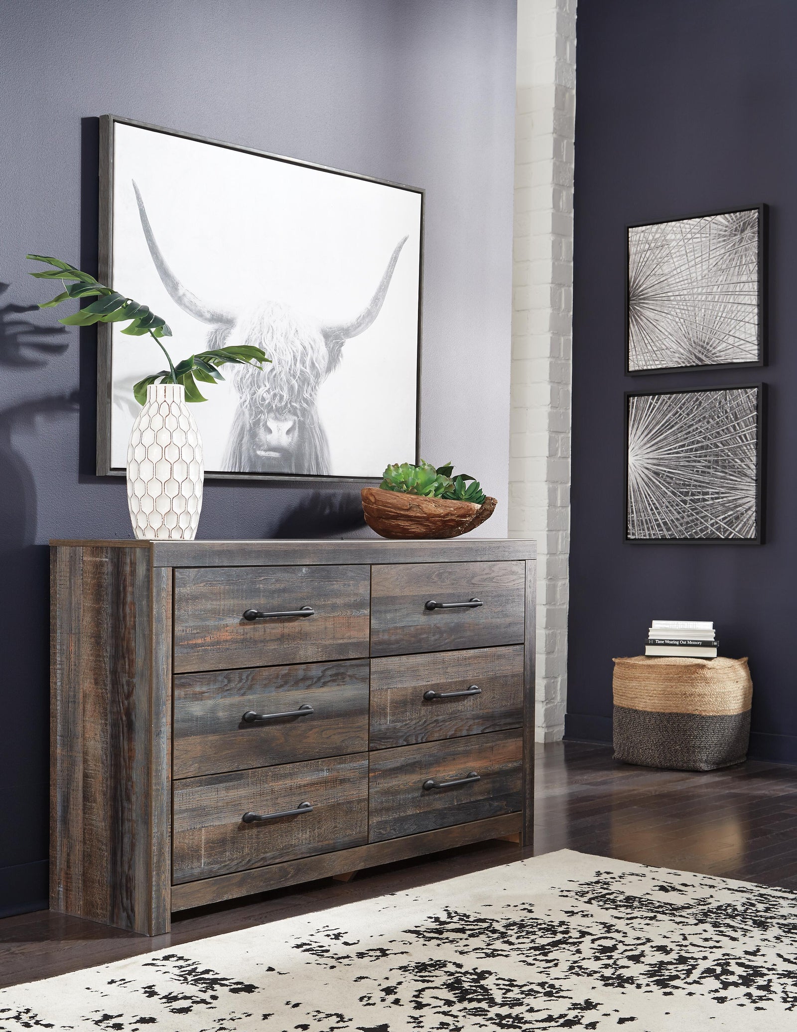 Drystan Bookcase Storage Bed, Dresser and Nightstand - Multi  (B211-SI) - Image 11