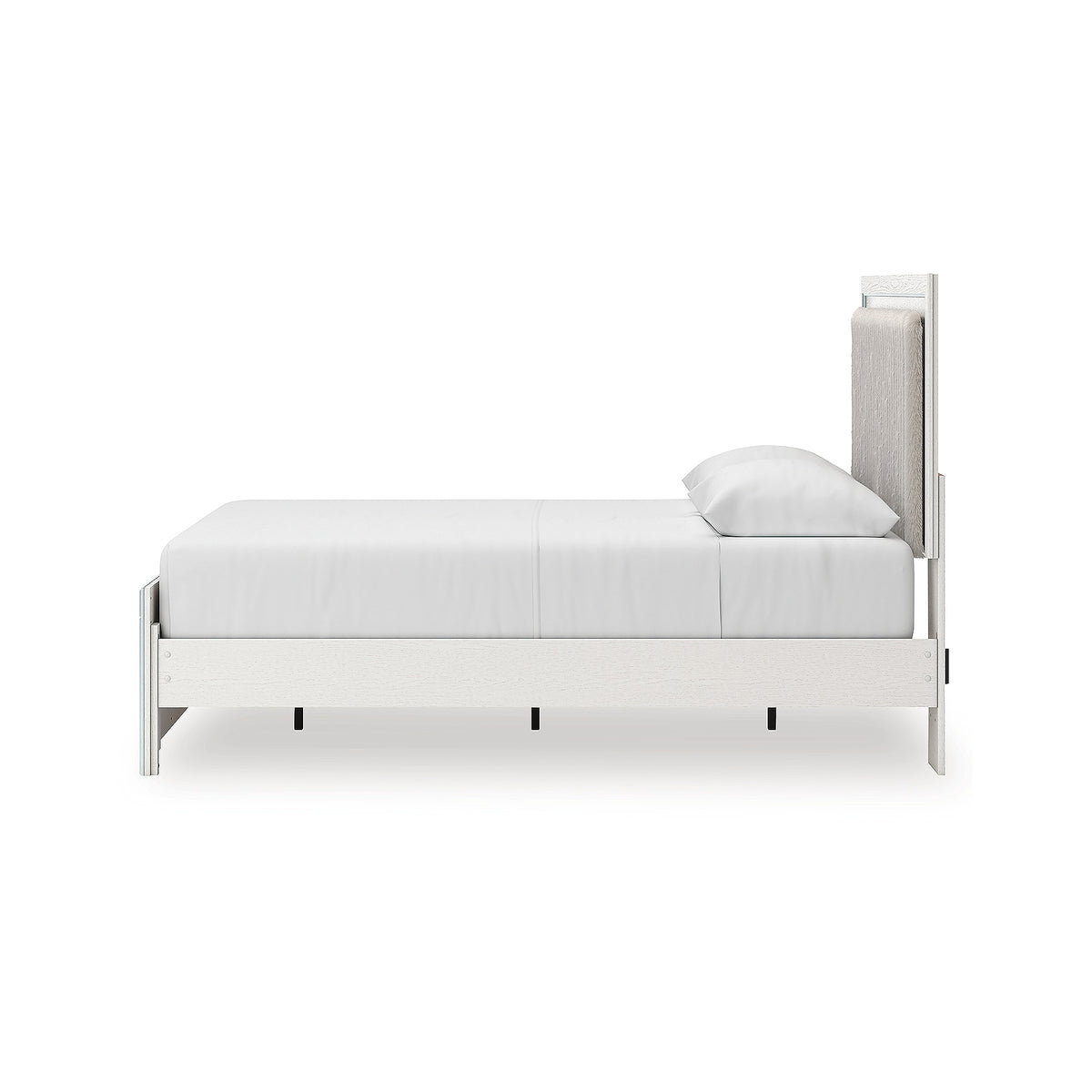 Zuraleus Queen Upholstered Panel Platform Bed, Dresser and Mirror (PCB3381-SI) - Image 13