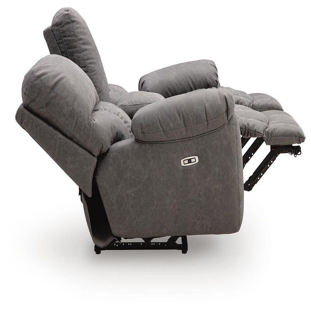 Bakerstein Power Reclining Loveseat with Console (PC12503-SI) - Image 5