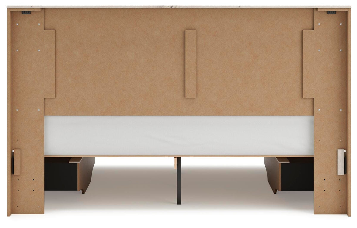 Lawroy Panel Bed with Storage - Light Natural  (B2310-SI) - Image 8