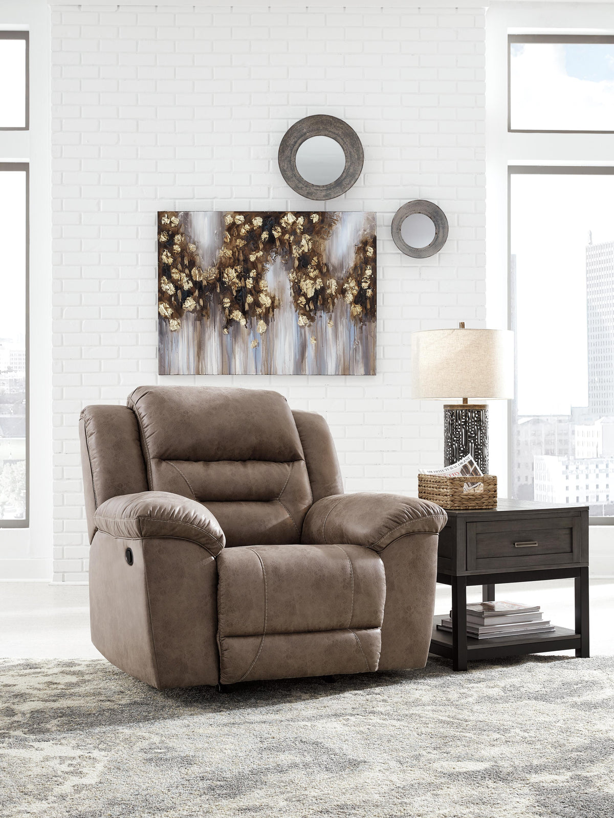 Stoneland Power Reclining Sofa and Manual Recliner (39905-SI) - Image 10